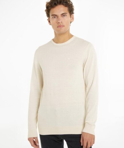 Calvin Klein Sweater i bomulds- og silke-blanding på tilbud