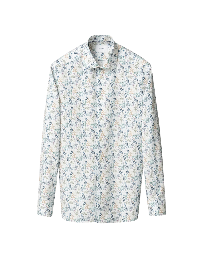 Blomsterprint Twill Skjorte – Opgrader din stil nu!