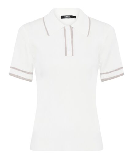 Ribbet Polo Sweater fra Micha - Kun 499,95 DKK!