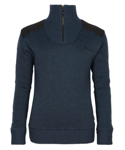 Pinewood Hurricane Sweater til kvinder - Mørk Navy Melange