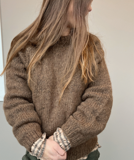 Uld Alpaca Sweater Brun