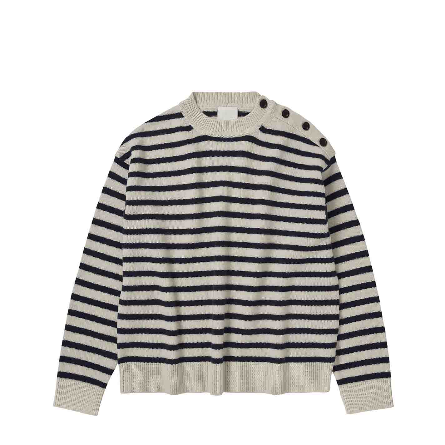 FUB-Woman-sweater-merinould-striber-blaa