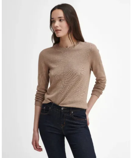 Barbour Brambles Sweater til Damer - Sand Dune Stil