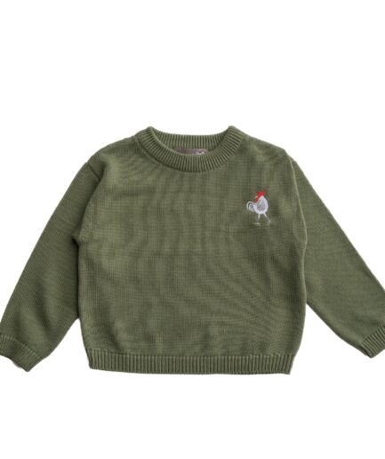 Palle Sweater Sweater Til Drenge Bronze Green