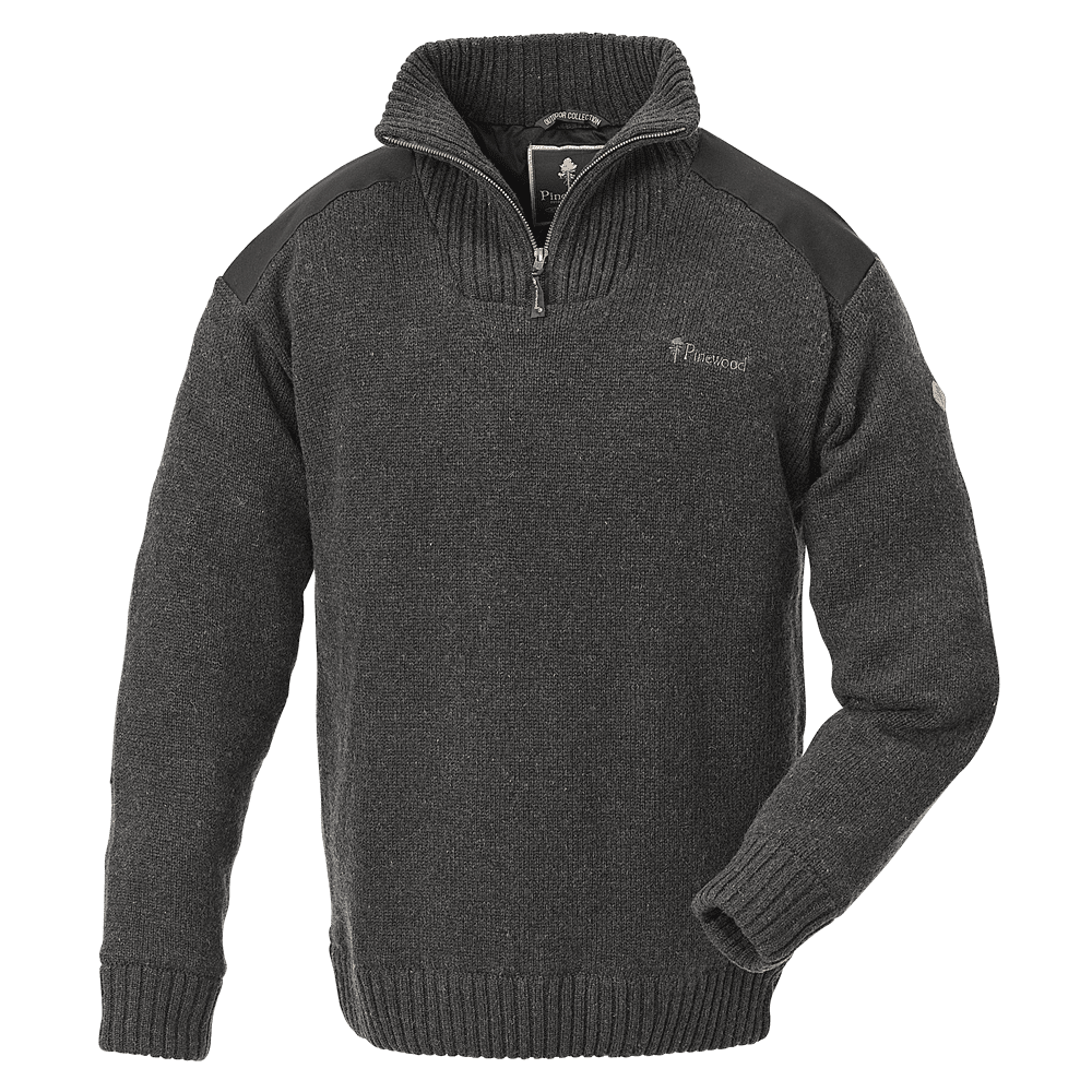Pinewood-Hurrican-herre-sweater-grey-front-OIC