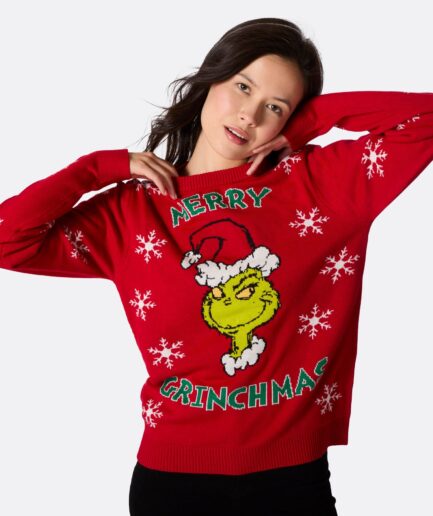 Merry Grinchmas Julesweater Dame