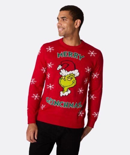 Merry Grinchmas Julesweater Herre