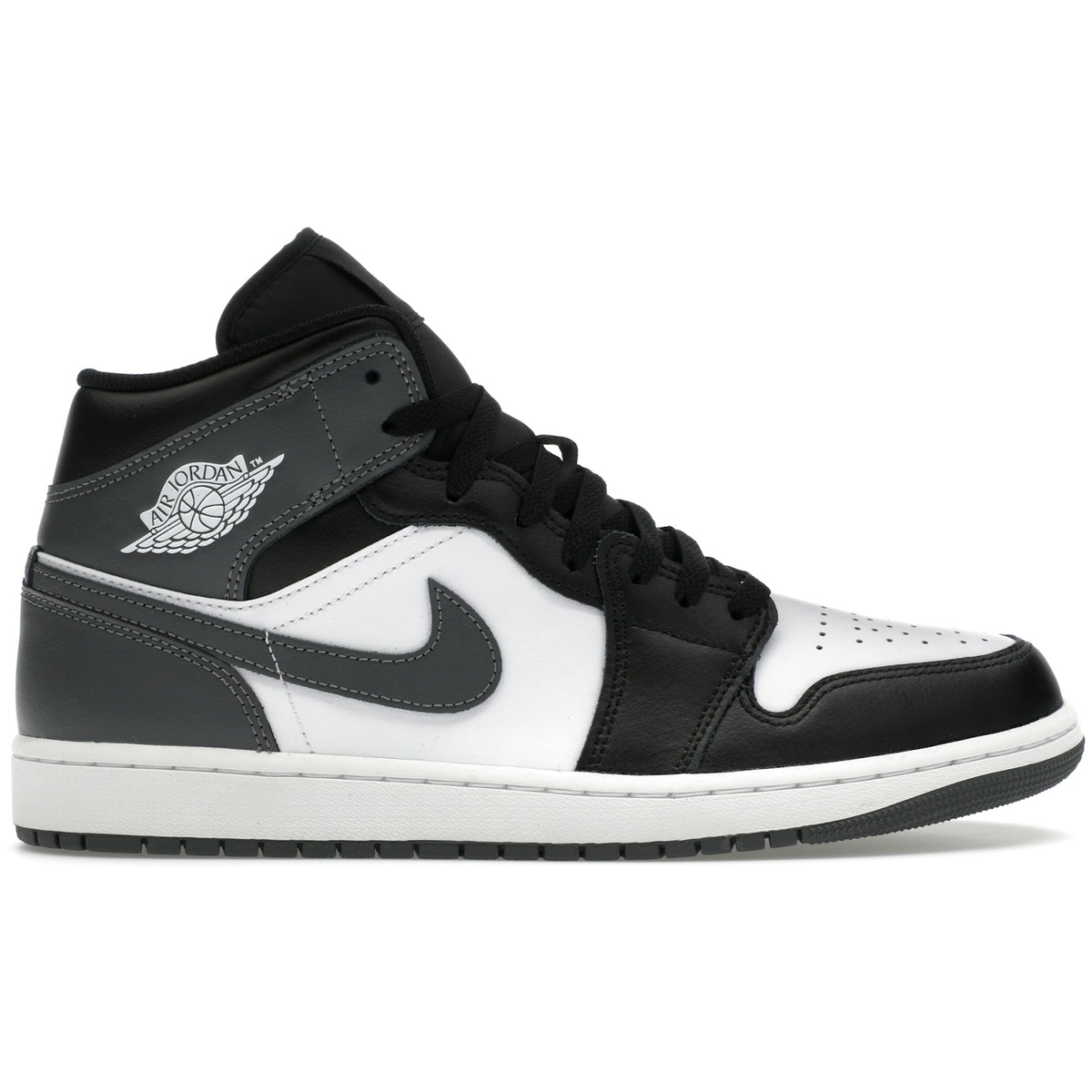 Air Jordan Mid Black White Iron Grey