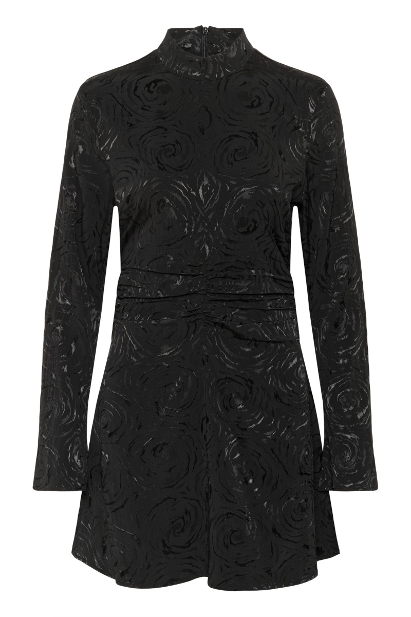 Gestuz Rosia Kort Kjole i Sort – Trendy Fund til Fest!