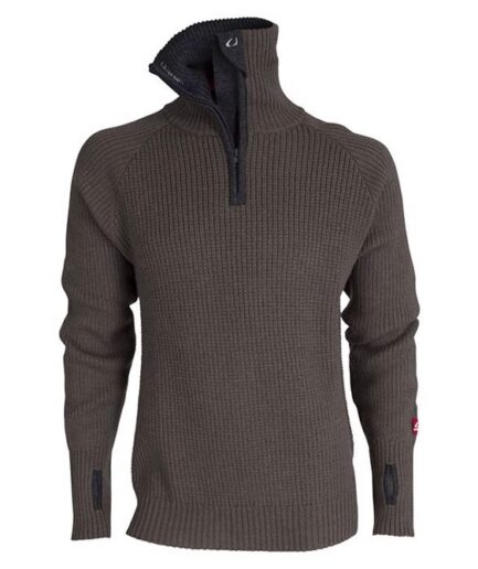 Ulvang Rav Uldtrøje med Lynlås i Teagrøn Melange